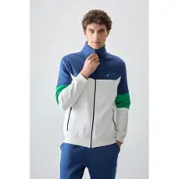 Tommy Life Herren Color-Blocked Zip Sweatshirt und Hosen Set