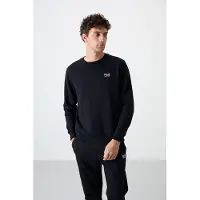 Tommy Life Herren Baumwoll-Polyester Fleece Sweatshirt- und Hosen-Set