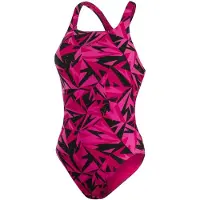 Speedo - "Hyperboom" Badeanzug für Damen (Schwarz/Pink)