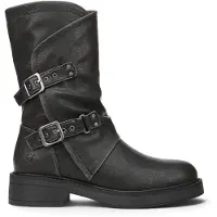 Blowfish Damen halbhohe Bikerstiefel aus schwarzem Kunstleder - Venice-2