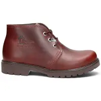 Panama jack Wasserdichte Schnürstiefeletten aus bordeauxrotem Leder für Herren - Bota C77