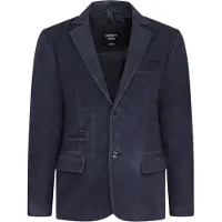 Infinity Leather Herren italienische Marine-Wildlederblazerjacke – Aarau