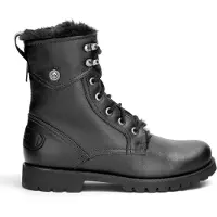 Panama jack Wasserdichte warme Schnürstiefel aus schwarzem Leder für Damen - Benissa B2