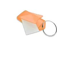 Combicraft Aufklappbare Schlüsseletiketten in Orange 60x27 mm- Packung mit 100 Stück