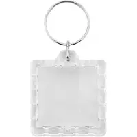 Combicraft Foto Schlüsselanhänger Quadrat geriffelt, 40x45mm - 25 Stück