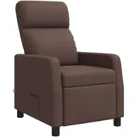 vidaXL Massage Relaxsessel Braun Kunstleder