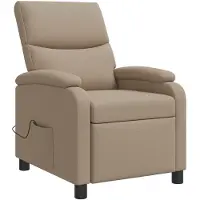vidaXL Massage Relaxsessel Cappuccino Kunstleder