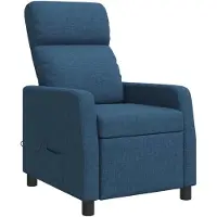 vidaXL Massage Relaxsessel Blau Stoff