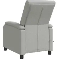 vidaXL Massage Relaxsessel Wolkengrau Stoff