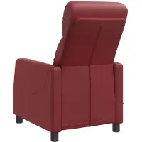 vidaXL Massage Relaxsessel Weinrot Kunstleder