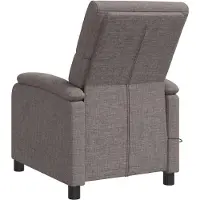 vidaXL Massage Relaxsessel Taupe Stoff