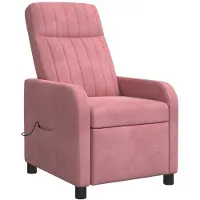 vidaXL Massage Relaxsessel Rosa Samt (V)