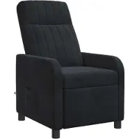vidaXL Massage Relaxsessel Schwarz Samt (V)
