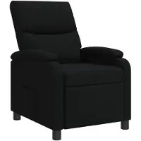 vidaXL Liegesessel Schwarz Stoff