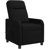 vidaXL Massage Relaxsessel Schwarz Stoff