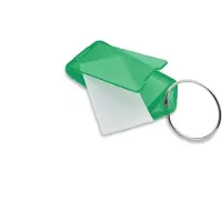 Combicraft Aufklappbare Schlüsseletiketten in Grün 60x27 mm- Packung mit 100 Stück