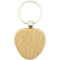 Combicraft Holz Schlüsselanhänger Dreieck 40x40 mm - 10 Stück - Ohne Aufdruck