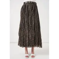 Bigdart Hoch taillierter Paisley Midi A-Linien Rock