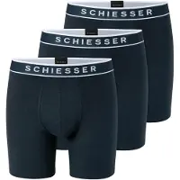 Schiesser Boxershorts "Boxershort Long Shorts 3P 3er Pack"