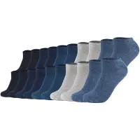 s.Oliver Unisex Socken, 20er Pack - Sneaker, einfarbig