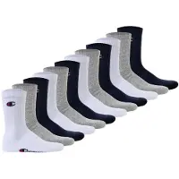 Champion Kurzsocken "Socken 12er Pack", Herren, Gr. 35-38, N-Gr, bunt (blau, weiß, grau), Obermaterial: 70% Baumwolle CO. 28% Polyester PES. 2% Elasthan EL., Socken Kurzsocken