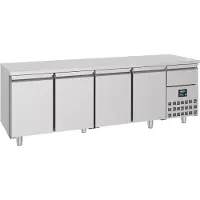 CombiSteel Gastro Edelstahl Kühltisch Kühltheke Kühlung -2/+8°C 4 Türen GN 1/1 1013 L