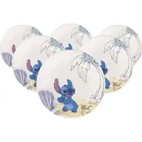 Villeroy & Boch Teller "Kinderteller Disney Stitch ø 21,5 cm 6er Set bunt" Spülmaschinenfest, Mikrowellensicher