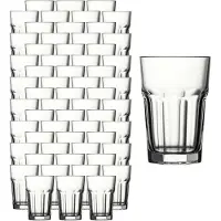 Pasabahce Longdrinkglas "Longdrinkgläser Casablanca 355 ml 60er Set transparent", bunt (transparent), B:9,2cm H:10cm Ø:9,2cm, Glas, Trinkgefäße, Longdrinkglas, Spülmaschinengeeignet, Stapelbar