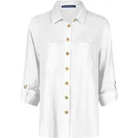 Navigazione Klassische Bluse "Leinenbluse" hochwertige Verarbeitung