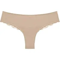 Triumph Slip "Lovely Micro Brazilian String" zarte, florale Spitze, schmales Bündchen