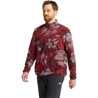 Jack Wolfskin PAW ERA 100 Print Half Zip M paw merlot (T0594) L