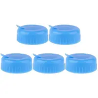 Semoic Wasserkrugdeckel, 5er-Pack, Plastikflasche, blau, Gallone, Dr