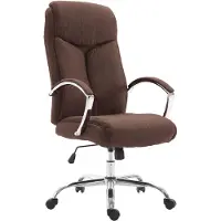 CLP Bürostuhl Arlen Stoff Stoff HBT: 115x65x73 cm braun