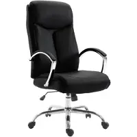 CLP Bürostuhl Arlen Lederoptik Kunstleder HBT: 115x65x73 cm schwarz