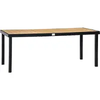 StarTech.com Gartentisch - Outdoor Esstisch - Rechteckig 190 x 90 x 74 cm - Metall - Für 8 Personen - Modern minimalistisch - Beige Buff