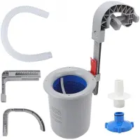 Merkloos Automatischer Skimmer für Schwimmbadoberfläche - Kunststoff - 24 x 15,8 cm
