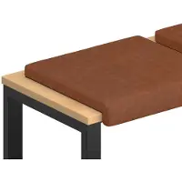 vidaXL Bankkissen 4 stk. Kunstleder Braun Tiefe 35 cm