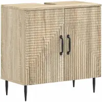 vidaXL Waschbeckenschrank HAARLEM Sonoma-Eiche 59,5 x 31,5 x 59 cm