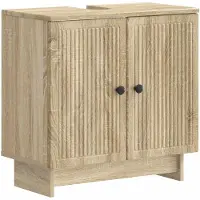 vidaXL Waschbeckenschrank EDE Sonoma-Eiche 59,5 x 31,5 x 59 cm