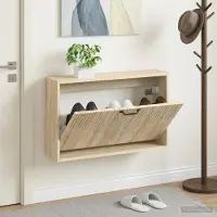 vidaXL Wandmontierter Schuhschrank HOORN 71 x 17 x 43 cm Holzwerkstoff