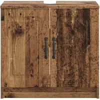 vidaXL Waschbeckenschrank UTRECHT Altholz 59,5 x 31,5 x 59 cm