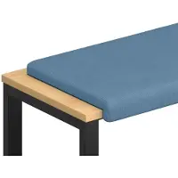 vidaXL Bankkissen Cord Blau Tiefe 35 cm