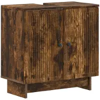 vidaXL Waschbeckenschrank EDE Raucheiche 59,5 x 31,5 x 59 cm