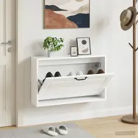 vidaXL Wandmontierter Schuhschrank UTRECHT 71 x 17 x 43 cm