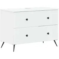 vidaXL Waschbeckenschrank BREDA Weiß 82 x 41 x 59 cm Holzwerkstoff