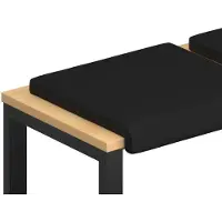 vidaXL Bankkissen 4 stk. Kunstleder Schwarz Tiefe 35 cm