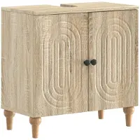 vidaXL Waschbeckenschrank ALKMAAR Sonoma-Eiche 59,5 x 31,5 x 59 cm