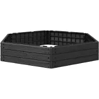 vidaXL Hochbeet Schwarz 148 x 129 x 25 cm PP
