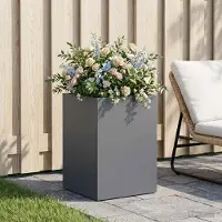vidaXL Garten-Pflanzgefäß Anthrazit 40 x 40 x 60 cm
