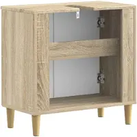 vidaXL Waschbeckenschrank DELFT Sonoma-Eiche 59,5 x 31,5 x 59 cm